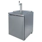 image of Micro Matic MDD23SGR-E 25" Beer Cooler, 1/2‑Barrel 1‑2 Kegs 8.4 cu ft, SS 3" Column with Faucet
