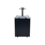image of Micro Matic MDD23W-E-E 25" Wine Cooler, 8.4 Cu Ft, Black, Quad Faucet, LED, Lock Door, Self‑Contained