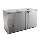 image of Micro Matic MDD58SW-E 59" Dual‑Temp Wine Cooler, Steel, LED, Locking Doors, R134a, 1/3 HP 115V