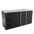 image of Micro Matic MDD68-E-LT – 69.5" Draft Beer Cooler, 28 Cu Ft, Black Vinyl Exterior, 1/3 HP 115V