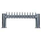 image of Micro Matic METRO-H-12PSSA Draft Tower - CT A-Cooled 2-Col Stainless Steel 12-Tap Beer/Wine 12"Tall