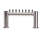 image of Micro Matic METRO-H-8PSSKR Draft Tower, Countertop 32\" x 16\", 2 Columns, 8 Faucets, Glycol-Cooled