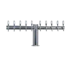 image of Micro Matic METRO-T-10PSSKR - Glycol‑Cooled Beer Tower, 34"W x 16"H, Steel, 10 Taps, 4" Column
