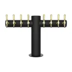 image of Micro Matic METRO-T-8MBKR T Tower, 8-Faucet Beer Tap, Countertop, Glycol, Black, 48" H, Kool Rite