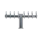 image of Micro Matic METRO-T-8PSSKR-4 Draft Beer Tower, 34" x 16", 8‑Tap Stainless, Glycol‑Cooled, NSF