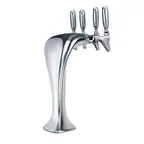 image of Micro Matic MM1094K Cobra™ Draft Beer Tower – 17" Glycol‑Cooled, 4‑Tap 304 Steel Faucets, NSF