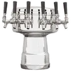 image of Micro Matic MTB-6PSSKR - Beer Tower, 12" x 15-5/16" Glycol, 4-6 Faucets, Stainless Countertop, NSF