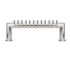 image of Micro Matic PT4A-12PSSKR Beer Tower, 47" x 14‑1/4", Cooled, 12 Faucets, 2 Columns 4" Finish