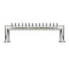 image of Micro Matic PT4A-14PSSKR Tower, 53" W x 14-1/4" H, Glycol-Cooled, Steel Finish, 14 Faucets, 2 Columns
