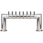 image of Micro Matic PT4A-8PSSKR Draft Beer Tower, 35" W x 14¼" H, 2 4", 8 Faucets, Glycol‑Cooled, Finish