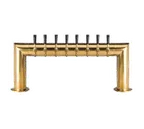 image of Micro Matic PT4A-8PVD Draft Beer Tower, 35"×14‑1/4", Counter, 2 PVD Columns, 8 Faucets 3"OC, 10‑1/2"