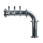 image of Micro Matic TT-L-3KR-11 Titan L Draft Tower – 3‑Tap Countertop, Steel, Glycol‑Cooled, Refrigeration