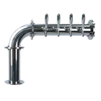 image of Micro Matic TT-L-4KR-11 L Draft Tower, 4-Tap Countertop, 1-Column, Steel, Glycol-Cooled Beer & Wine
