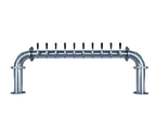 image of Micro Matic TT-U-10KR-11 Draft Beer Tower, 63¾"W x 19⅞"H, Glycol‑Cooled, 2‑Col, 10 304 Faucets, NSF