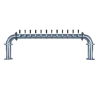 image of Micro Matic TT-U-12KR-11 Draft Beer Tower, 71-3/4" W x 19-7/8" H, Glycol, 12 Faucets, 2‑Col NSF