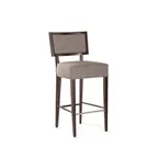 image of QA Group QABS-U290 Barstool – Upholstered Seat, Wood Back, Armless, Legs Base, Commercial‑Grade, Customizable