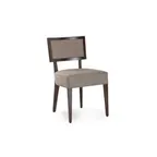 image of QA Group QACH-U125/1 Upholstered Restaurant Chair with Wood Frame, Customizable