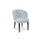 image of QA Group QACH-U182 Upholstered Restaurant Chair with Tufted Back and Wood Legs