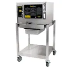 image of AccuTemp N31201D060 SGL 3 Pan Gas Boilerless Connectionless Steamer w/ Stand Mounted, 60.000 BTU