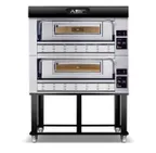 image of AMPTO P110G A2X 58" Double Deck Gas Pizza Oven 