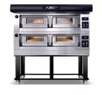 image of Moretti Forni P120E A2 49" Electric Pizza Deck Oven, 2-Deck Brick, Dual-Power Control