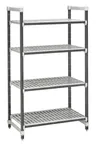 image of Cambro EXU184872V4480 Camshelving® Elements 4-Shelf Vented Stationary Starter Unit - 18" x 48" x 72"