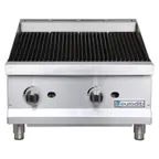 image of Eurodib TCBR24 24" Countertop Gas Radiant Charbroiler w/ (2) Burners, 80.000 BTU