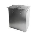 image of Delfield 203 20" Drop-In Ice Bin with Cover, 90 lbs. Capacity/ without Cold Plate -Stainless Steel