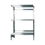 image of Winholt SCASS-2136-4-SU 4-Shelf Aluminum Cantilever Starter Shelving Unit Kit - 21" x 36"