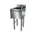 image of NBR Equipment UW-1-1012-1218-TDV 12" Premium Slim-Line Underbar Hand Sink w/ Soap & Towel Dispenser