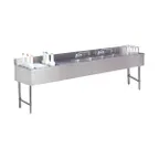 image of Advance Tabco CRC-84C-L 96" Sink Combo Underbar Ice Bin/Cocktail Station, 54 lbs - Left