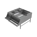 image of Advance Tabco PR-42X42-10-R 42" Pass-Thru Combo Underbar Ice Bin/Cocktail Station w/ 10 Circuit-174 lbs