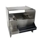 image of Advance Tabco PR-44X30SP-10-R 44" Pass-Thru Combo Underbar Ice Bin/Cocktail Station, 70 lbs - Right
