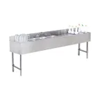 image of Advance Tabco SLC-73C-R 84" Sink Combo Underbar Ice Bin/Cocktail Station, 54 lbs - Right