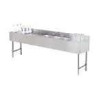 image of Advance Tabco SLC-83C-L 96" Sink Combo Underbar Ice Bin/Cocktail Station, 54 lbs - Left