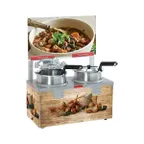 image of Nemco 6510A-2D4 20" Countertop Food Pan Warmer/Cooker