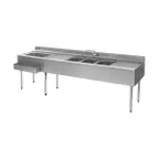 image of Eagle Group BC10C-22L 120" Sink Combo Underbar Ice Bin/Cocktail Station, Left Ice Bin