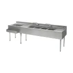 image of Eagle Group BC8-4C-22L 96" Sink Combo Underbar Ice Bin/Cocktail Station, Left Ice Bin