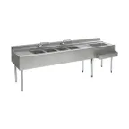 image of Eagle Group BC8-4C-22R 96" Sink Combo Underbar Ice Bin/Cocktail Station, Right Ice Bin