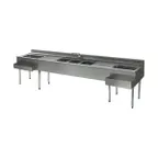 image of Eagle Group BC9C-22R&L 108" Sink Combo Underbar Ice Bin/Cocktail Station, Right & Left Ice Bins