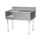 image of Eagle Group BM62-22L-7 62" Blender Station Underbar Ice Bin/Cocktail Station w/ 7 Circuit - Left