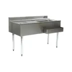 image of Eagle Group CWS4-18R-7 48" Drainboard Underbar Ice Bin/Cocktail Station w/ 7 Circuit - Right
