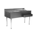 image of Eagle Group CWS4-22L-7 48" Drainboard Underbar Ice Bin/Cocktail Station w/ 7 Circuit - Left