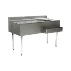 image of Eagle Group CWS4-22R-7 48" Drainboard Underbar Ice Bin/Cocktail Station w/ 7 Circuit - Right