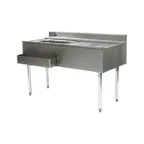 image of Eagle Group CWS5-22L-7 60" Drainboard Underbar Ice Bin/Cocktail Station w/ 7 Circuit - Left