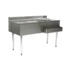 image of Eagle Group CWS5-22R-7 60" Drainboard Underbar Ice Bin/Cocktail Station w/ 7 Circuit - Right