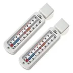 image of CDN EFG120-X2 Refrigerator/Freezer Thermometer -40 to +120°F 1/2"W x 2-1/4"H ABS Non-Mercuric Pack