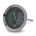 image of CDN IRM200-GLOW Ovenproof Meat Thermometer, 120-200°F, 2" Glow Dial, 5" Stem, Waterproof