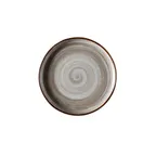 image of GET PA1607991512 6" Round Porcelain Plate, Corona Rustic Actualite Finish, Dishwasher Safe - 1 Dozen