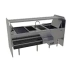 image of Glastender PSC-78R 78" Pass-Thru Combo Underbar Ice Bin/Cocktail Station w/ Overshelf & Glasswasher
